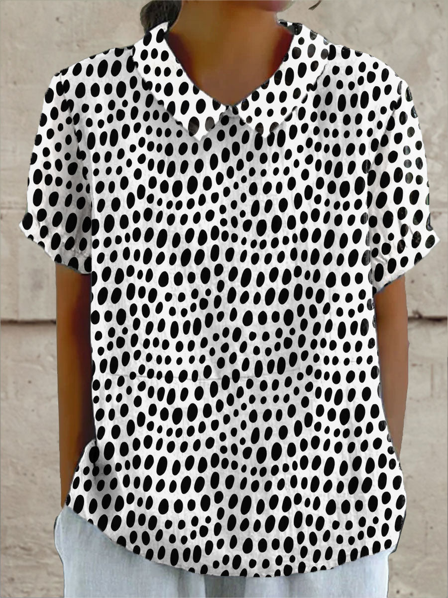 LILY | POLKA DOT PRINT SHIRT