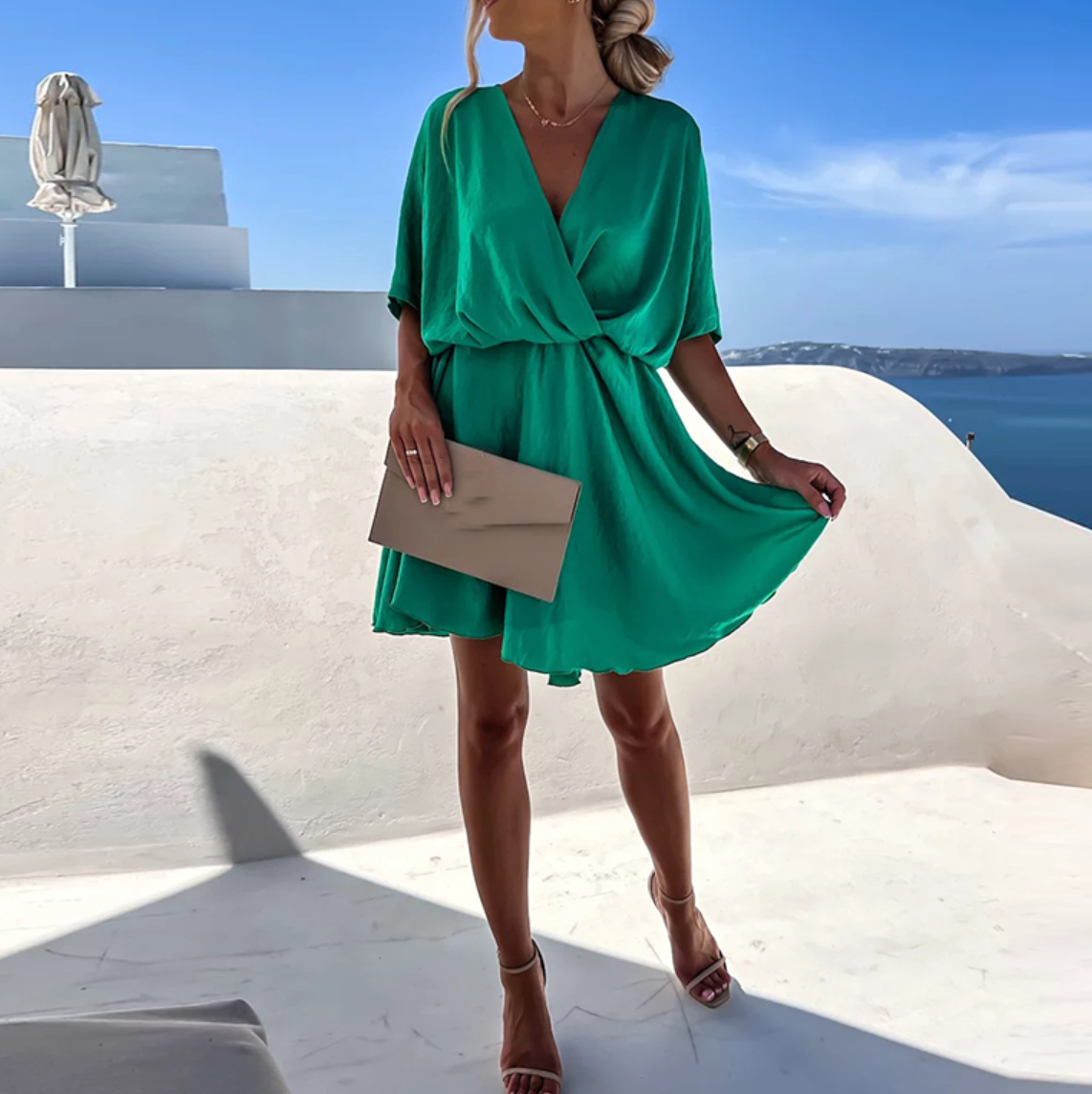 GRETHA | TWIST MINI DRESS
