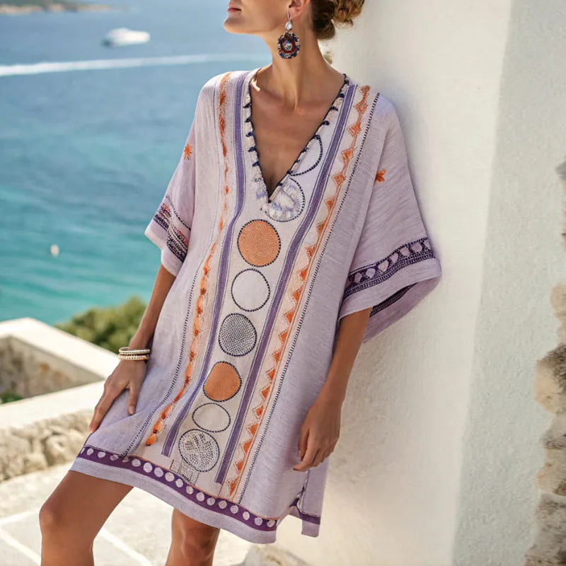 ESMEE | ELEGANT & COMFORTABLE STRAND DRESS FOR EFFORTLESS BEACH STYLE