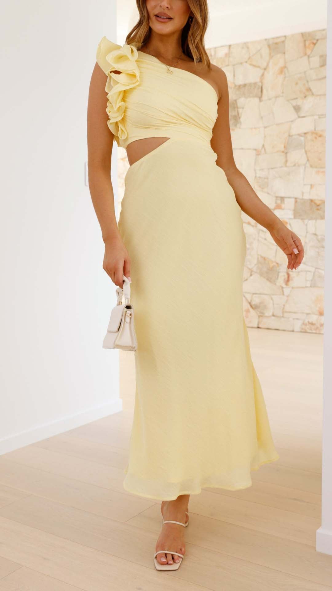 SEREN | LIMONCELLA CUTOUT DRESS