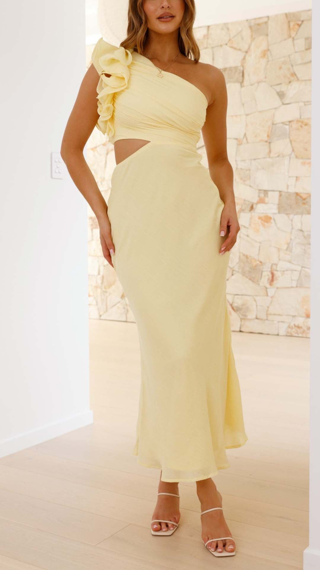 SEREN | LIMONCELLA CUTOUT DRESS