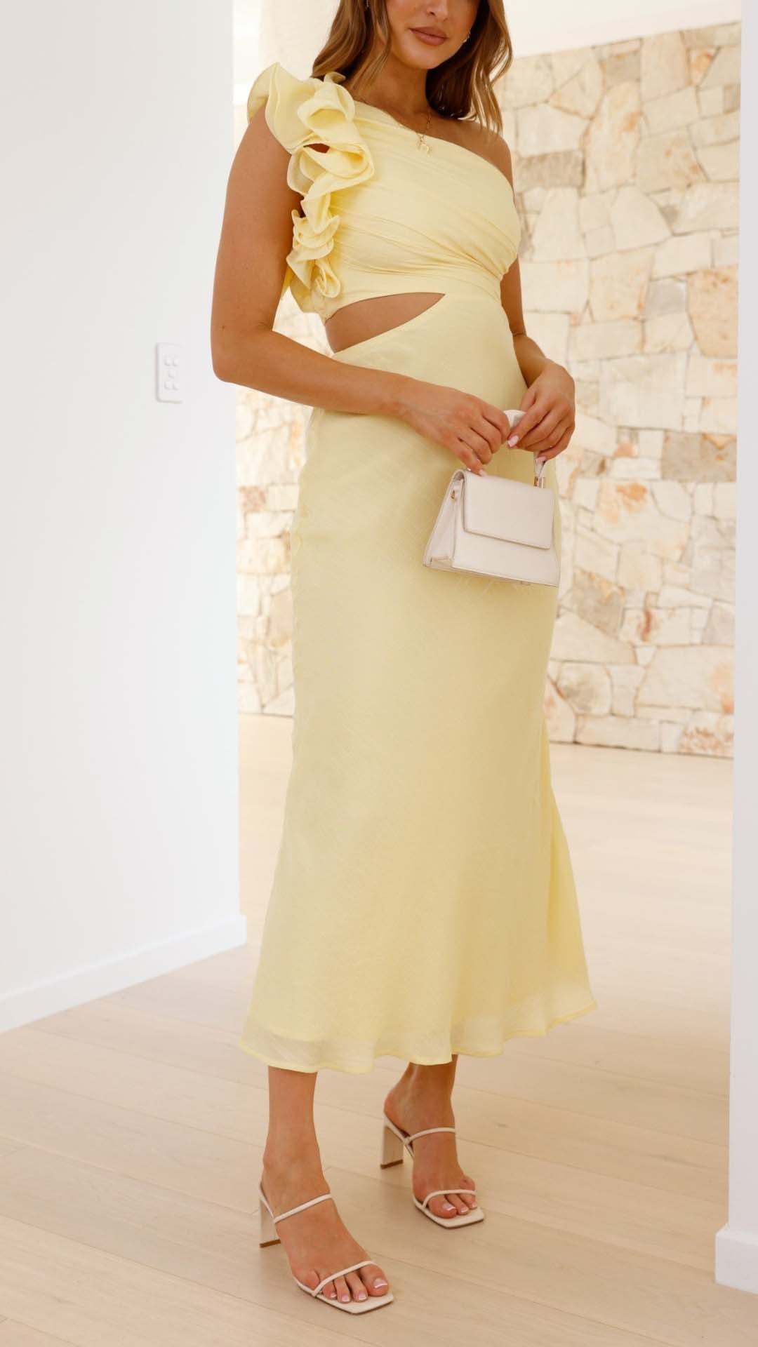 SEREN | LIMONCELLA CUTOUT DRESS