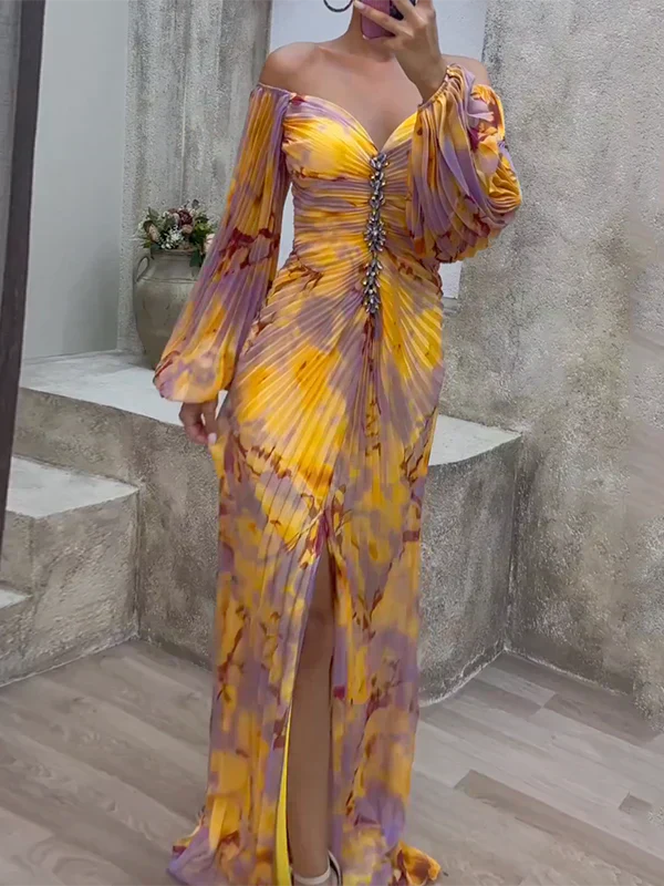 MINERVA | RADIANT DRAPED GOWN