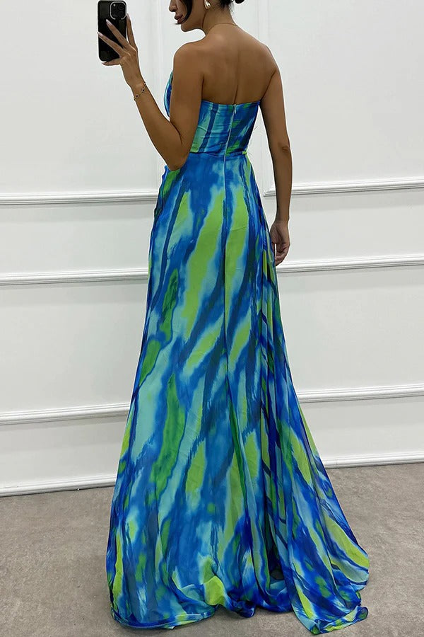 LORNA | VIBRANT DRAPED GOWN