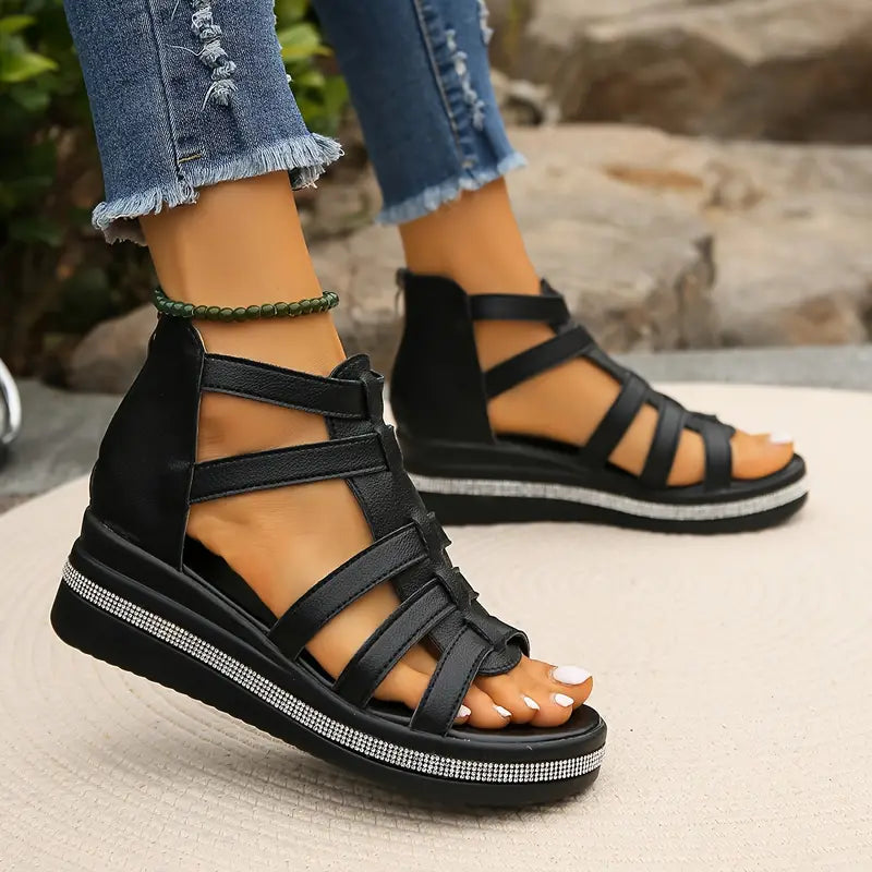 ELODIE | ELEGANT WEDGE SANDALS