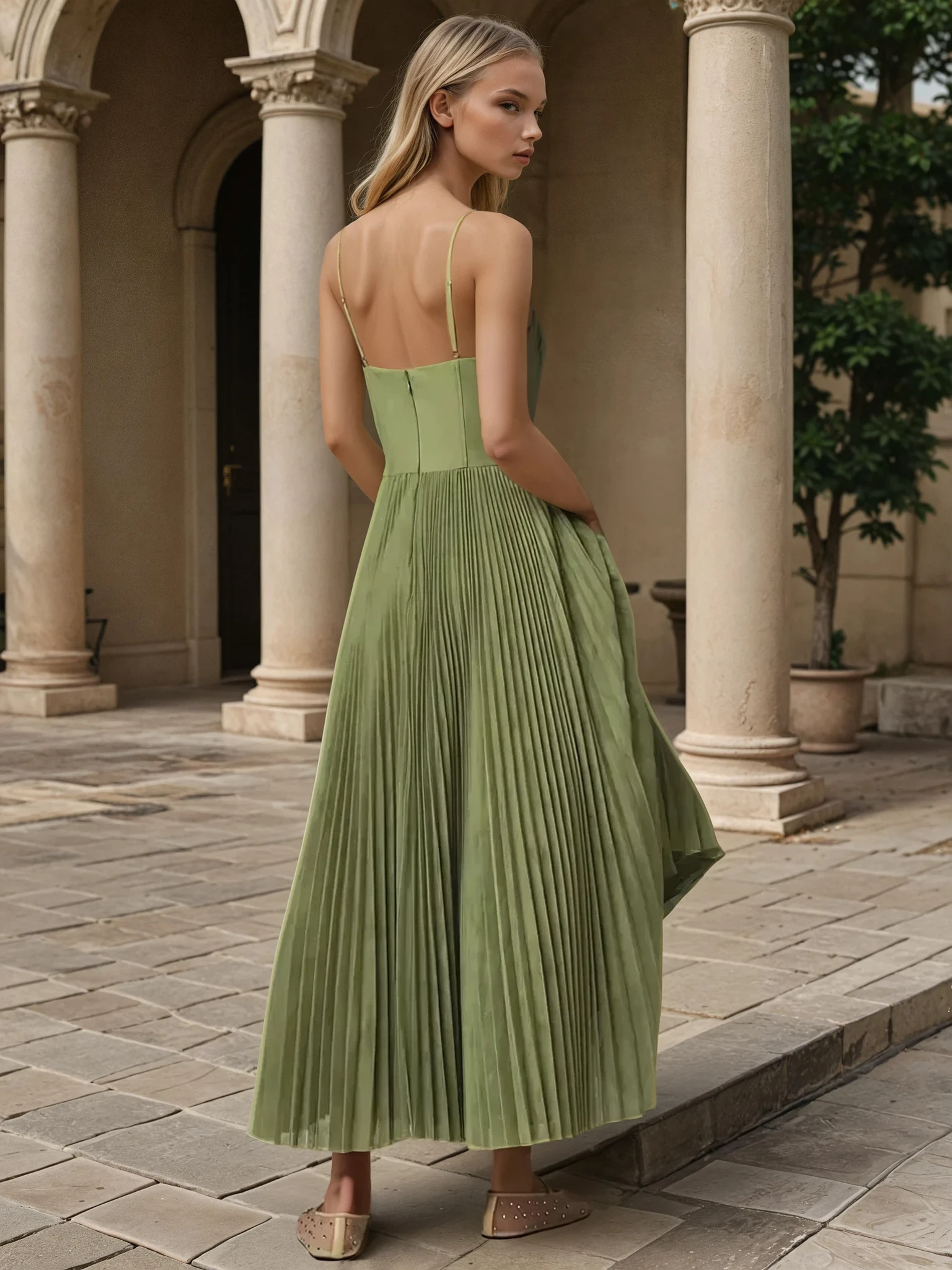 SIDONIE | OLIVE GARDEN GOWN