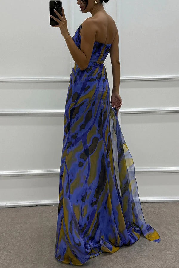 LORNA | VIBRANT DRAPED GOWN