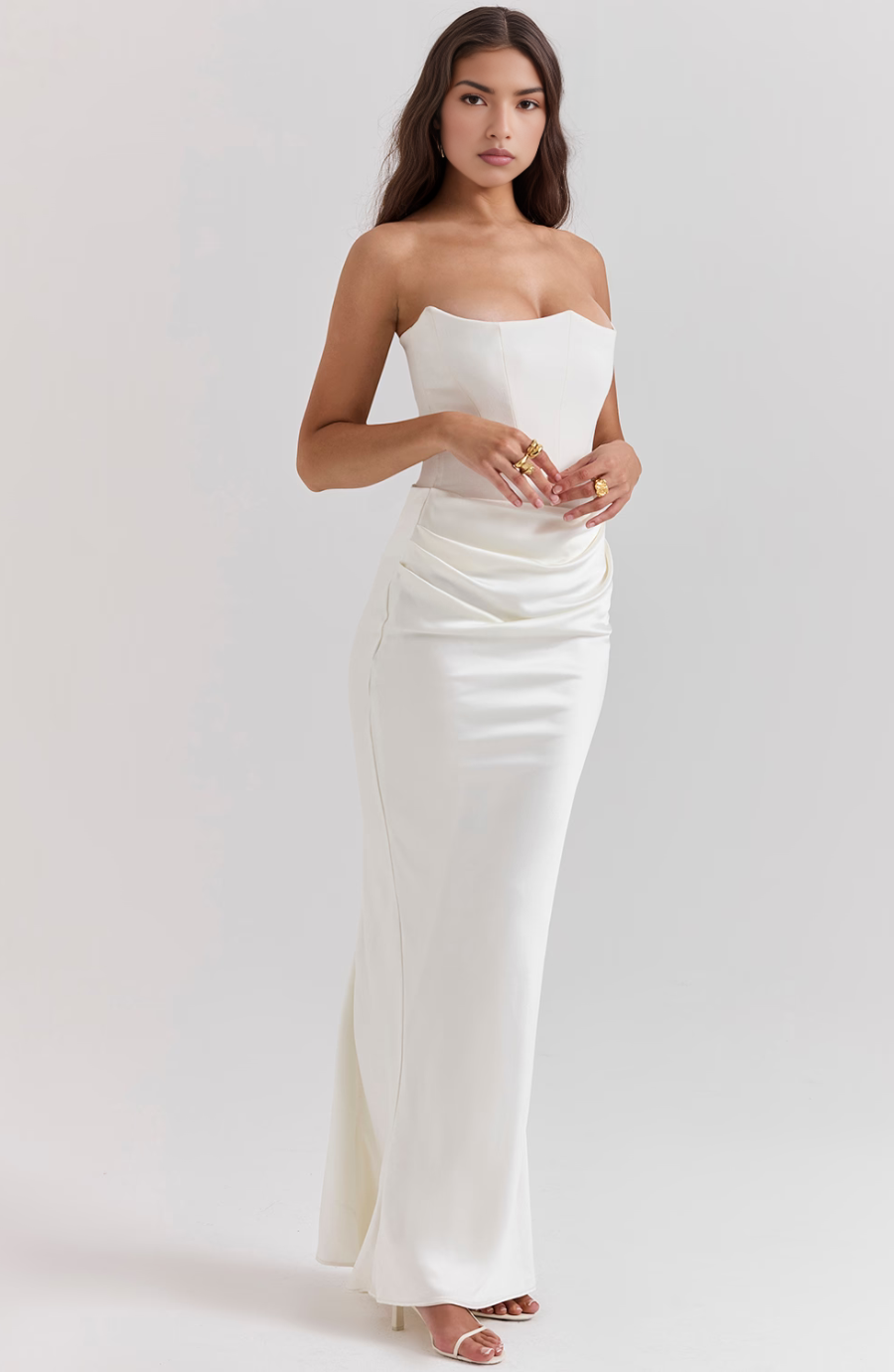 EDEN | POLISHED SATIN GOWN