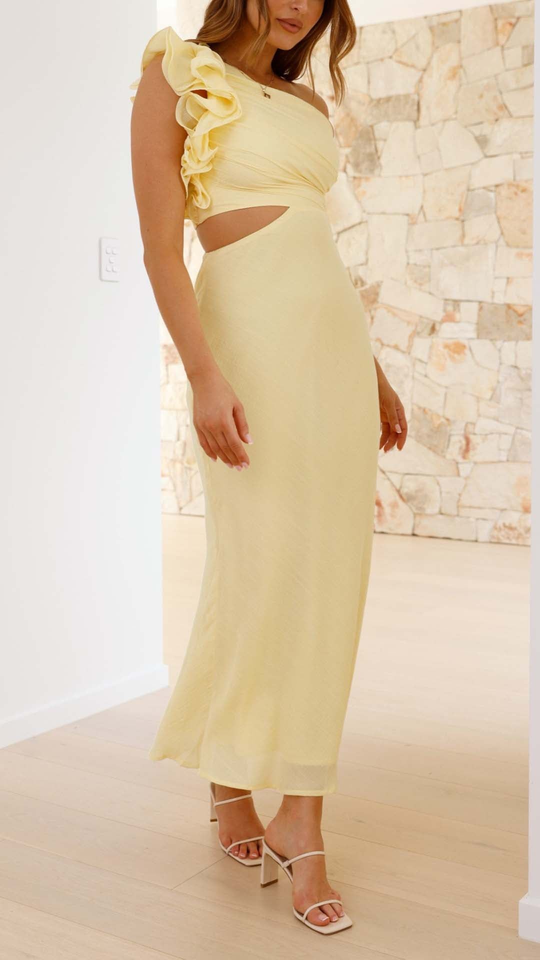 SEREN | LIMONCELLA CUTOUT DRESS