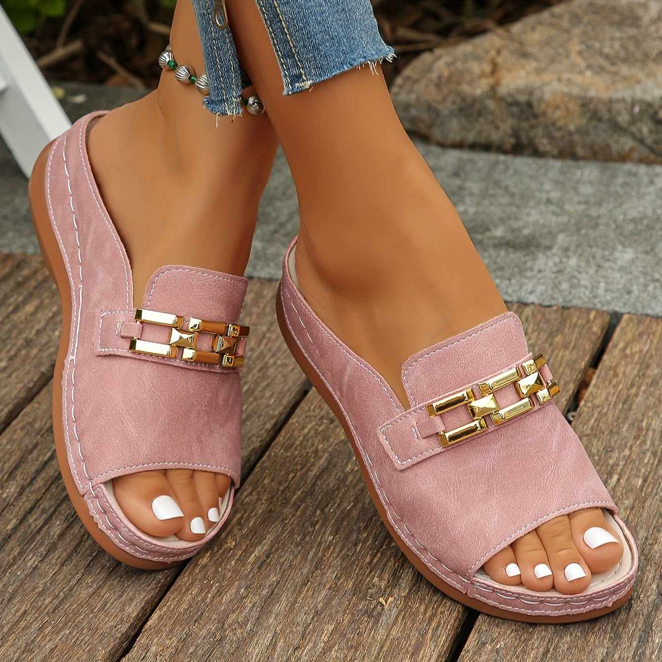 ROMY | SLIDE SANDALS